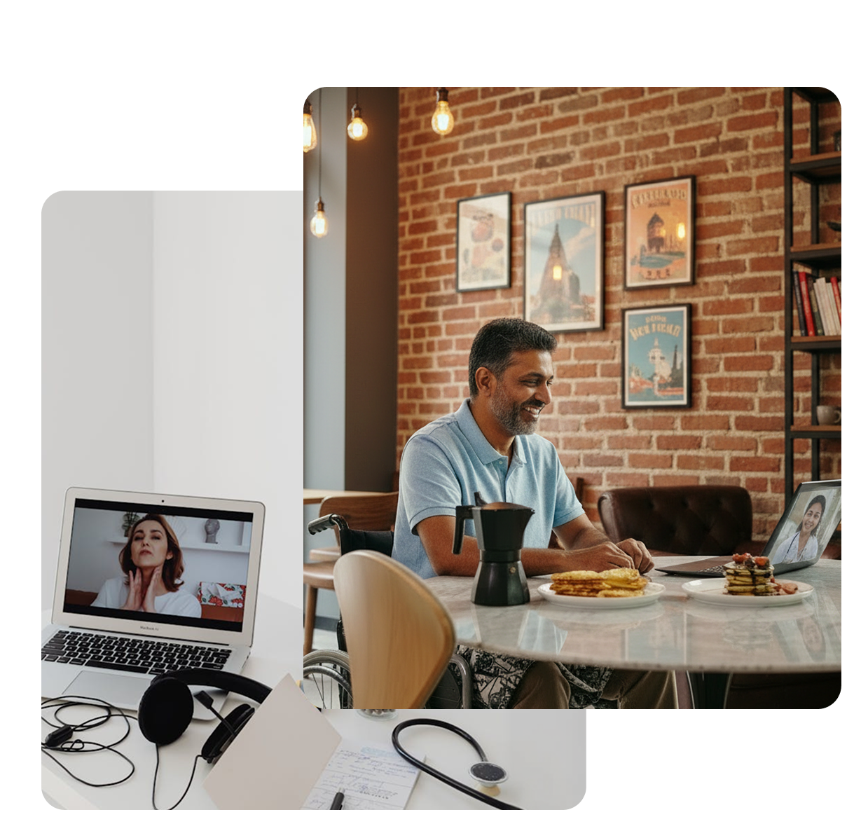 Doctor consultation mockup